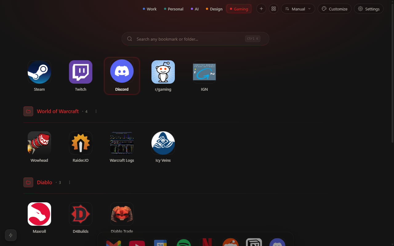 List view mode